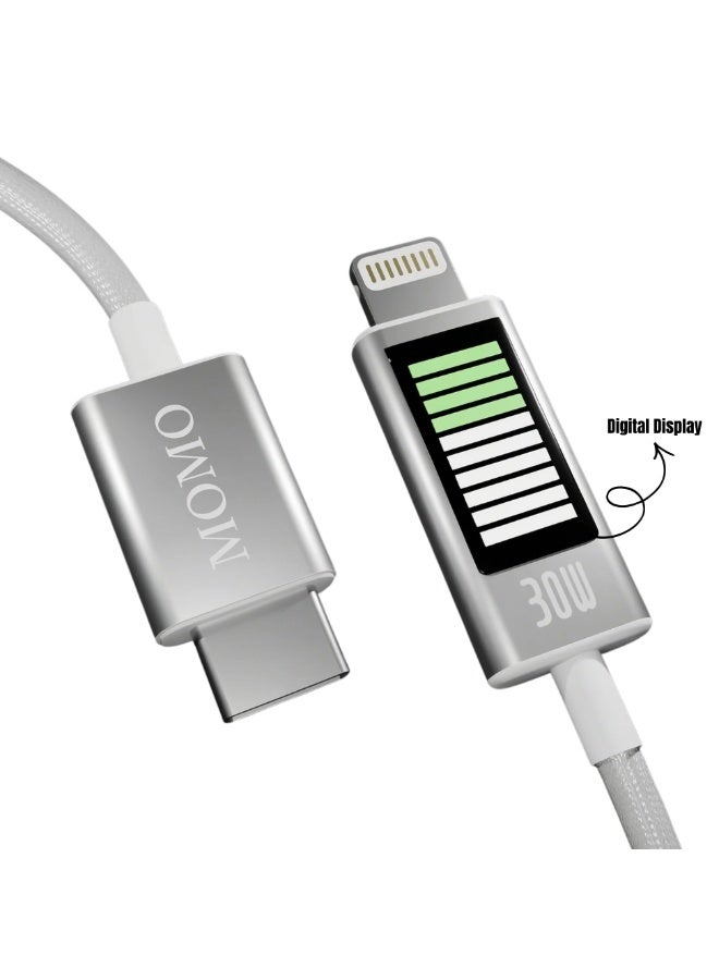 مومو كابل شحن سريع USB-C إلى لايتنينج 30 وات 011021 - نقل طاقة فائق - Image 2