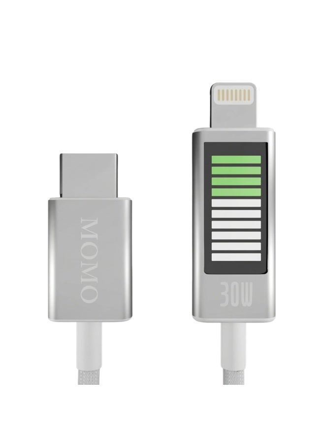 مومو كابل شحن سريع USB-C إلى لايتنينج 30 وات 011021 - نقل طاقة فائق - Image 1