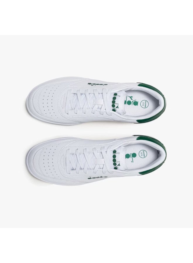 DIADORA أحذية رياضية مريحة للرجال من ديادورا فيينتو داخلية بتصميم كلاسيكي أبيض/أخضر مقاس 39 - Image 5