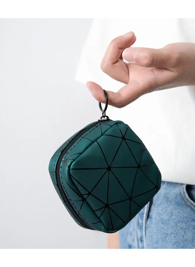 ORiTi Small PU lipsticks Zipper Bag ,Travel Coin pouch Sanitary Napkin Storage Bag ,Travel  Toiletry Pouch Coin Purse cosmetic Organizer  - Image 5
