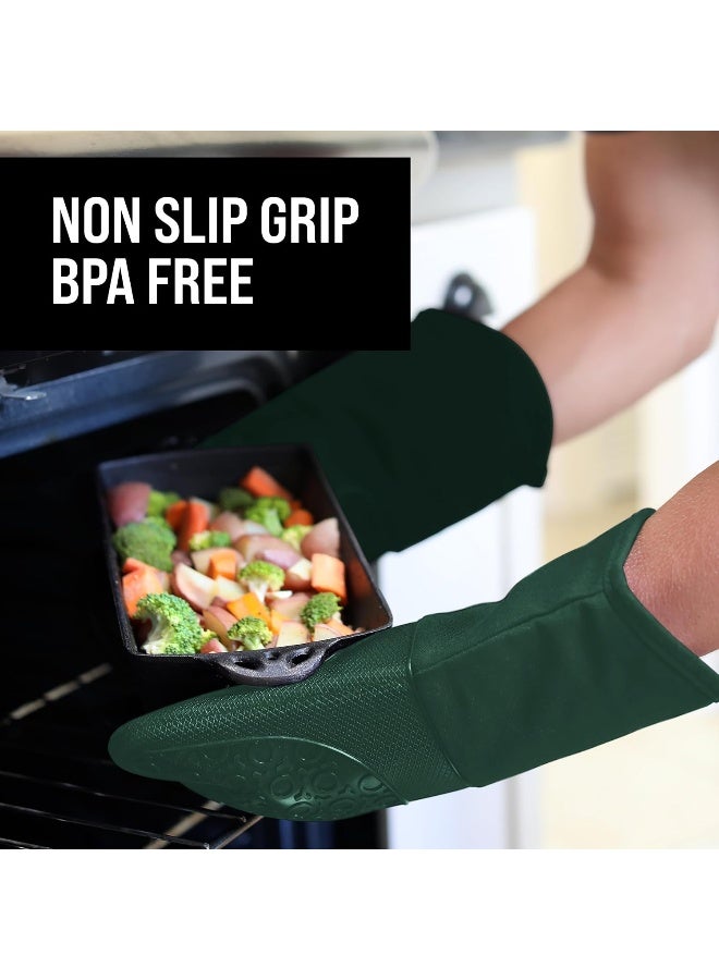 HOMWE Extra Long Professional Silicone Oven Mitt  - Image 1