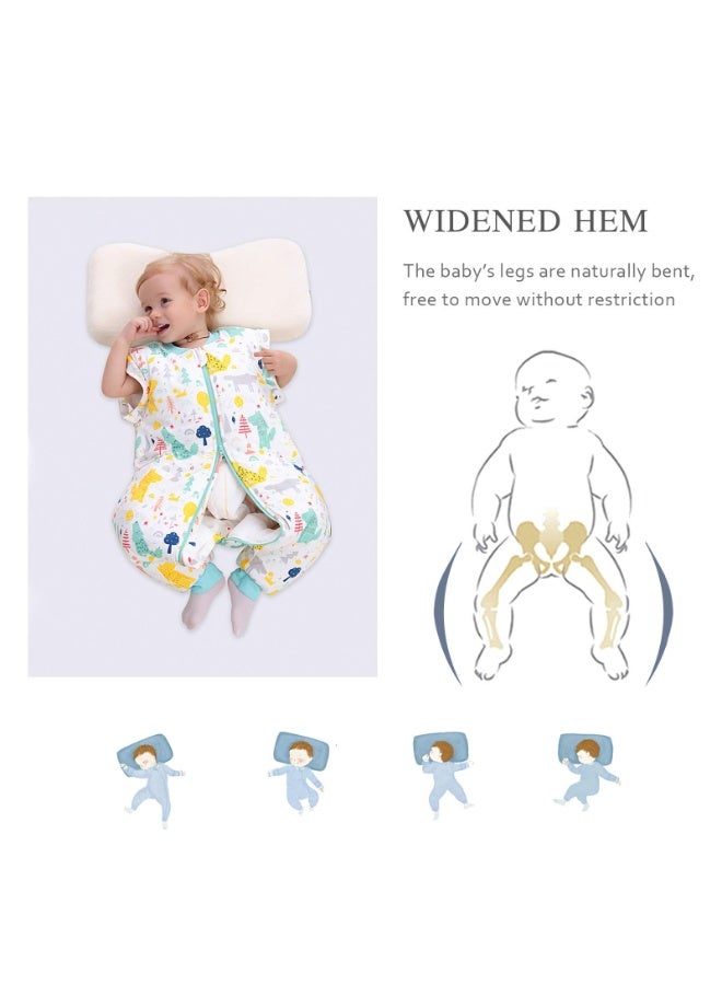 Baby Sleeping Bag Sleep Sack, Split Leg with Removable Sleeves, Organic Cotton, 2.5 Tog, 6 Months to 6 Years - Image 4