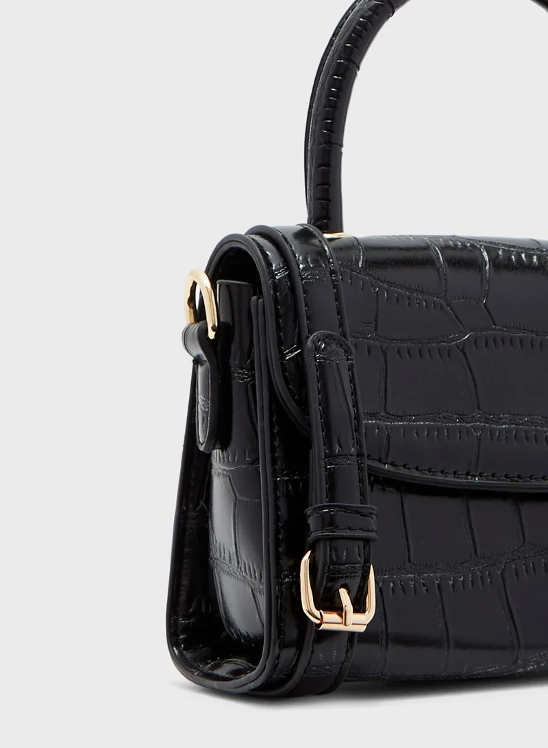 ELLA Mini Handbag in Mock Croc