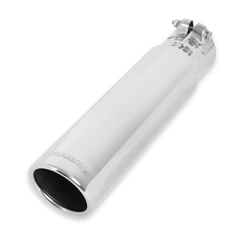 FLOWMASTER فلوماستر 15361 طرف العادم 3 بوصة مصقول بزاوية 304 من الفولاذ المقاوم للصدأ يناسب أنابيب 2.50 بوصة مثبتة بالكلبش - Image 1
