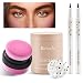 Erinde Natural Freckle Foundation Makeup Kit Liquid Freckle Pen Fake Freckles Stamp Air Cushion Powder Cushion Blush Long Lasting Waterproof Freckles Tattoo Marker for Natural Sunkissed Makeup - Image 2