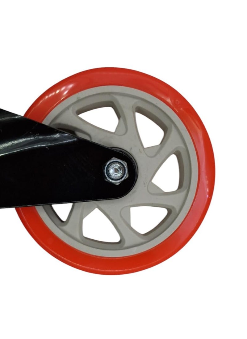 THOISEWELT THOISEWELT Industrial Heavy Duty Caster Wheel For Furniture Sofa Bed Moving 2 Brack 2 360Degree Swivel Plate Polyurethane Furniture Airport Trolly Mall Trolly Cart Full Set 50mm  - Image 5