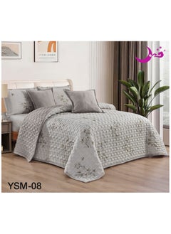 Comforter Set For Two People 6 Piece Bedspread Polyester King Size 250x230 Cm Multicolour