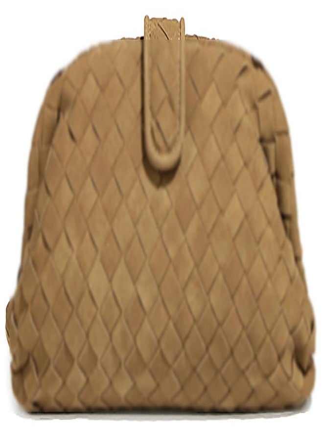 Molodo Suede Woven Bags for Women Shoulder Bag Handwoven Crossbody Bag Satchel Woven Purses - Image 1