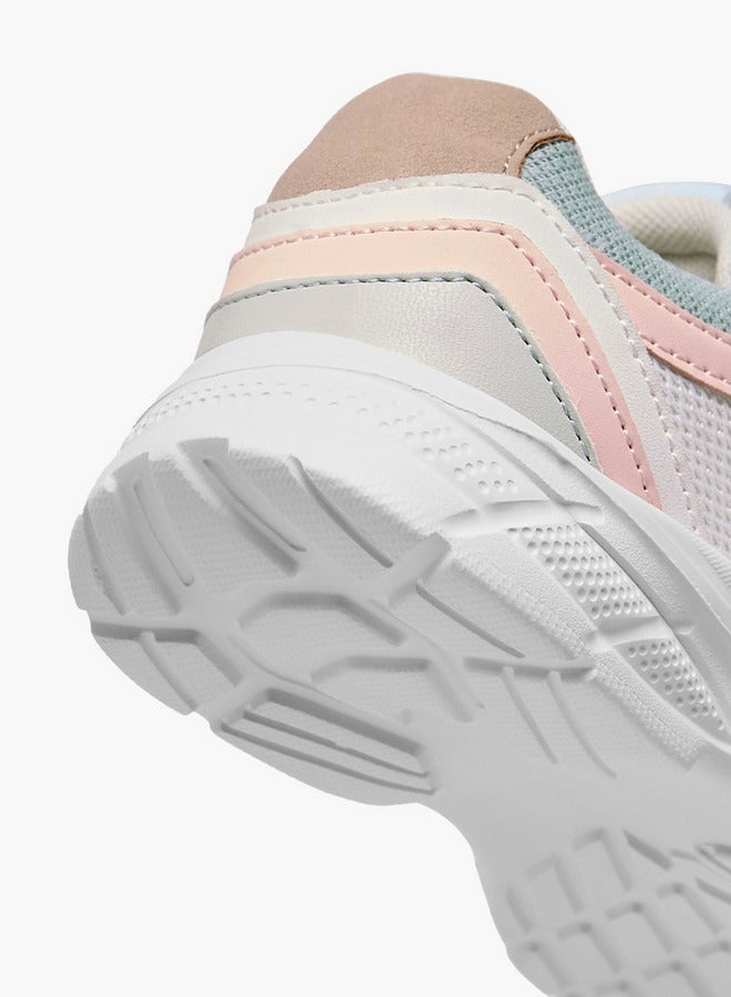 Lee Cooper Girls' Panelled Sneakers with Hook and Loop Closure - Image 5