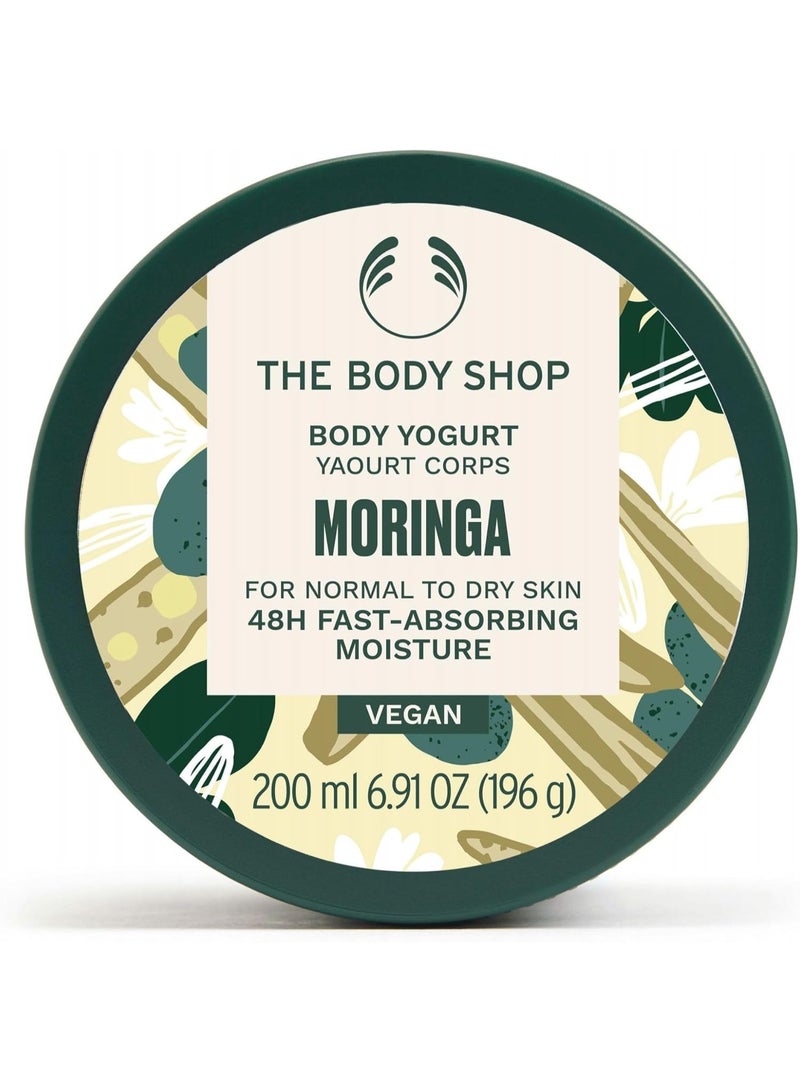 THE BODY SHOP The Body Shop Moringa Body Yogurt, 48hr Moisturizer, 100% Vegan, 6.98 Fl.Oz - Image 1