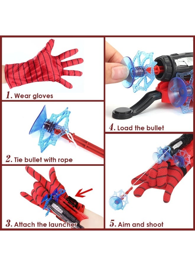 Spider Web Shooter, Catapult Toys, Spiderman Peripherals, Wrist Firing GunSuperheroes Wrist Launcher Toy, Funny Children Educational Toys - Image 4