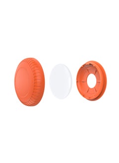 Generic For Apple AirTag Locator Anti-lost Device Tracker PC + TPU High Adhesive Sticker Protective Cover-Color:Orange  - Image 1