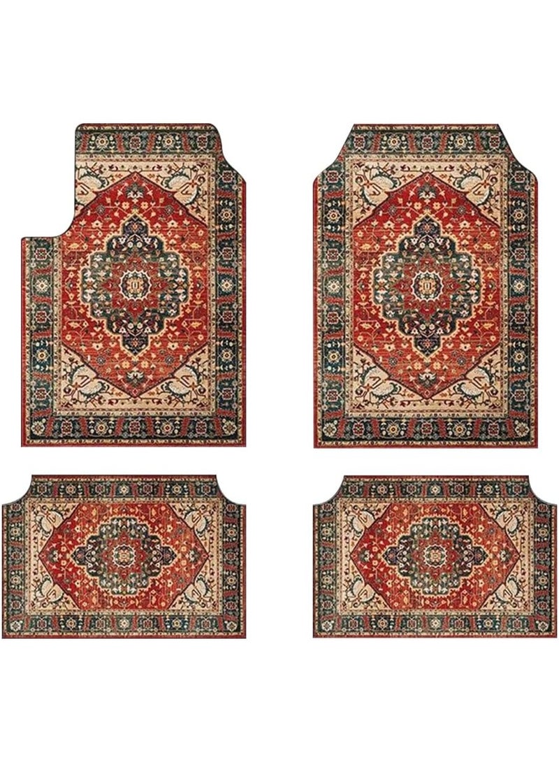 INSIJAM 4PCS Premium Automotive Floor Mats  Scratch-Proof Car Interior Protection Fit Easy Maintenance Compatible with Vehicles SUVs And Trucks Car Mats For Car Flooring - Image 1