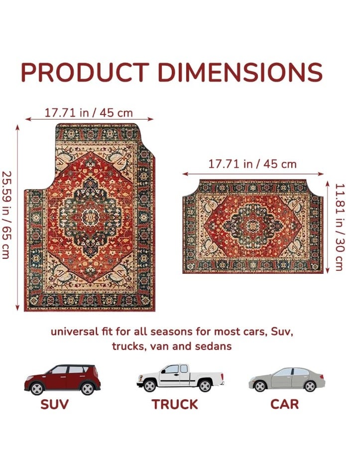 INSIJAM 4PCS Premium Automotive Floor Mats  Scratch-Proof Car Interior Protection Fit Easy Maintenance Compatible with Vehicles SUVs And Trucks Car Mats For Car Flooring - Image 2