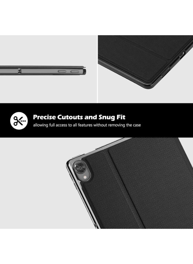Procases Case for Lenovo Tab P11 Plus 2021 and Tab P11 2020 11 Inch Tablet TB J616F TB J616X TB J606F TB J606X Slim Shockproof Stand Folio Protective Hard Shell Cover with Auto Sleep Wake Black - Image 2