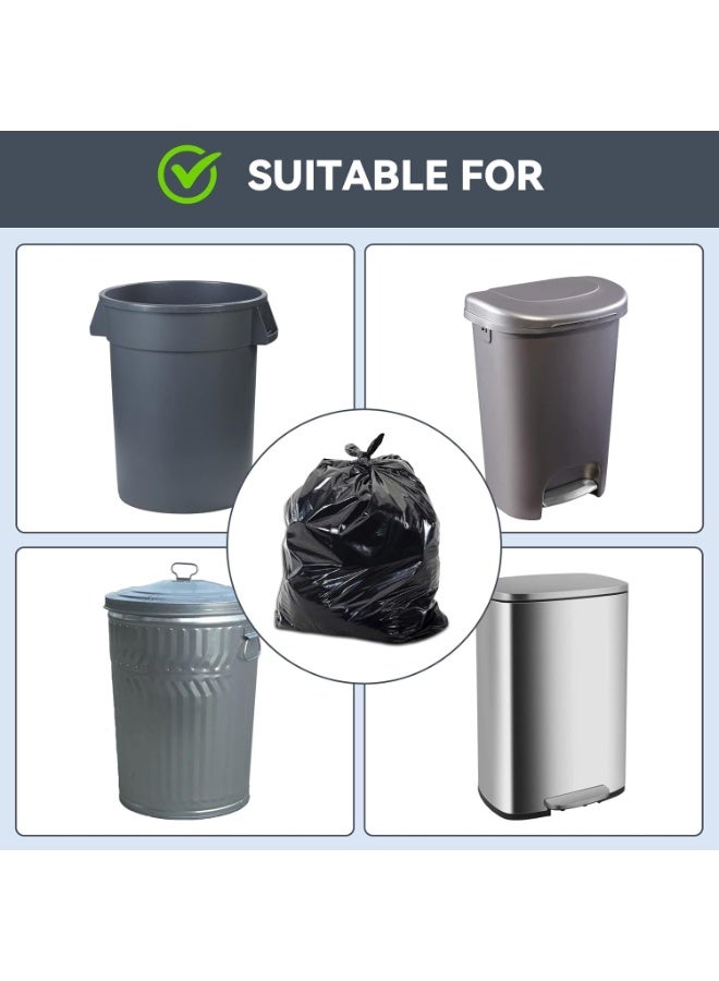 صن سباير كيس قمامة كبير للغاية ، كيس قمامة مقاوم للثقب سعة 55-60 جالون | 50 كيس | كيس قمامة بلاستيكي أسود كبير للمنزل ، المطبخ ، التجاري ، الفناء ، العشب (80 سم × 100 سم) - Image 5
