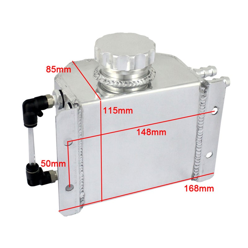 Universal Car Engine Oil Catch Can Reservoir Tank 1L - Image 4