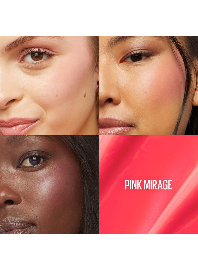 MAYBELLINE NEW YORK MAYBELLINE SUNKISSER 12H LONGWEAR MULTI-USE MATTE LIQUID BLUSH, SUNKISSER BRONZER, BLENDABLE, BUILDABLE, 30 PINK MIRAGE  - Image 3