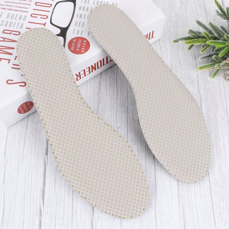 1 Pair of Full Insoles Breathable Shoe Pads Absorption Shoes Cushion Size 34-35 - Image 2