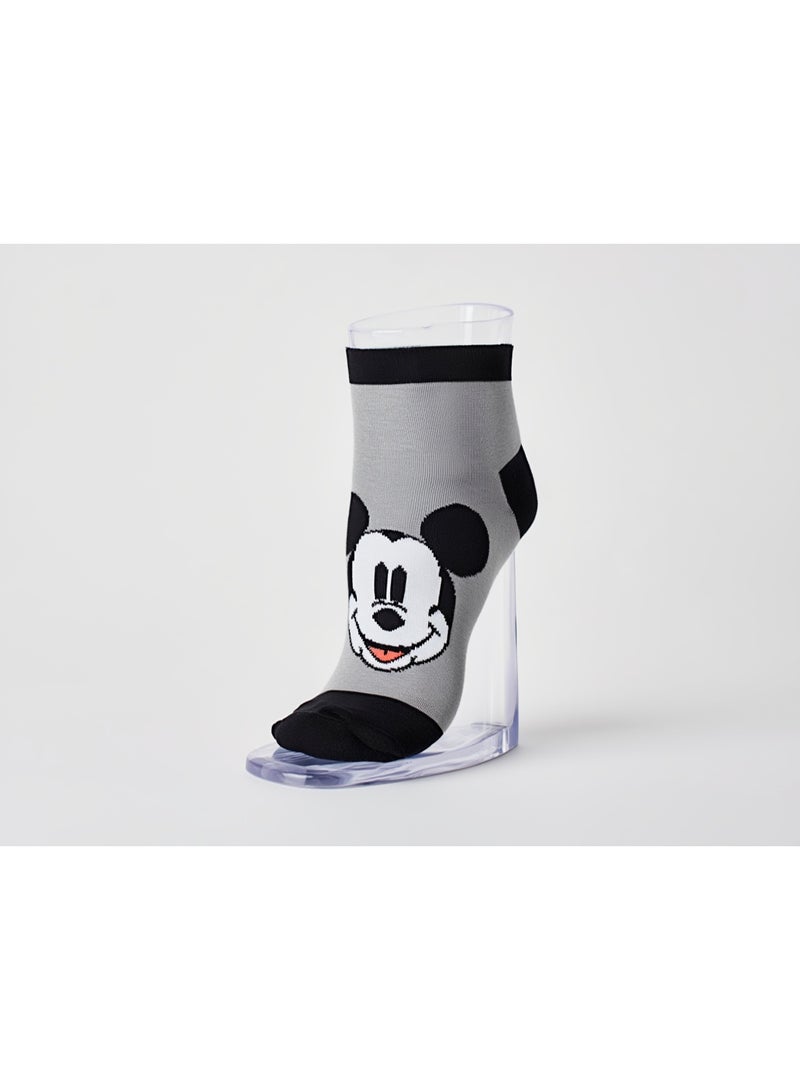 ميكي ماوس 3 أزواج | جوارب كاحل ميكي ماوس 78% قطن | 18% بوليستر | 4% إيلاستين - Image 3