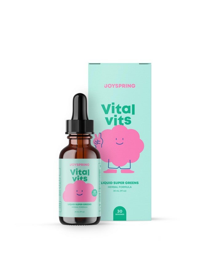 JoySpring Vital Vits - Kids Liquid Multivitamin - 1 fl oz (30 Servings) | Herbal Liquid Vitamins for Kids | Natural Flavor | Toddler Liquid Multivitamin for Kids with Elderberry, Spirulina, and More - Image 1