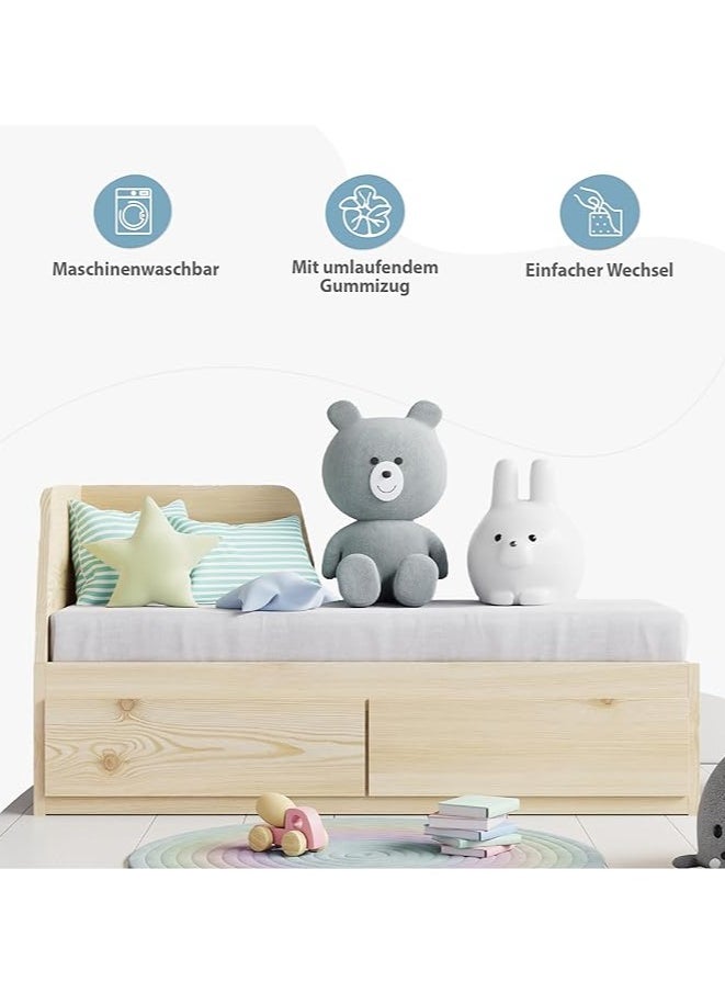 Moro Moro Soft & Breathable Mini Crib Sheet – 100% Cotton  - Image 4