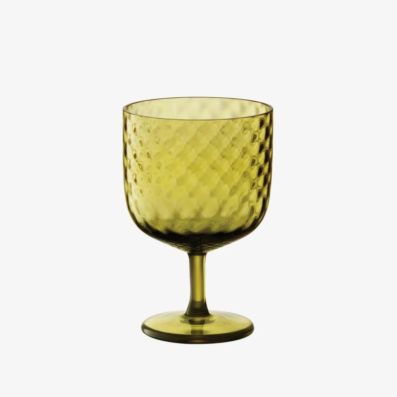 LSA Dapple Tumbler Glasses Set of 2 (325ml) Sun Amber color Textured, Made in Poland - Image 2
