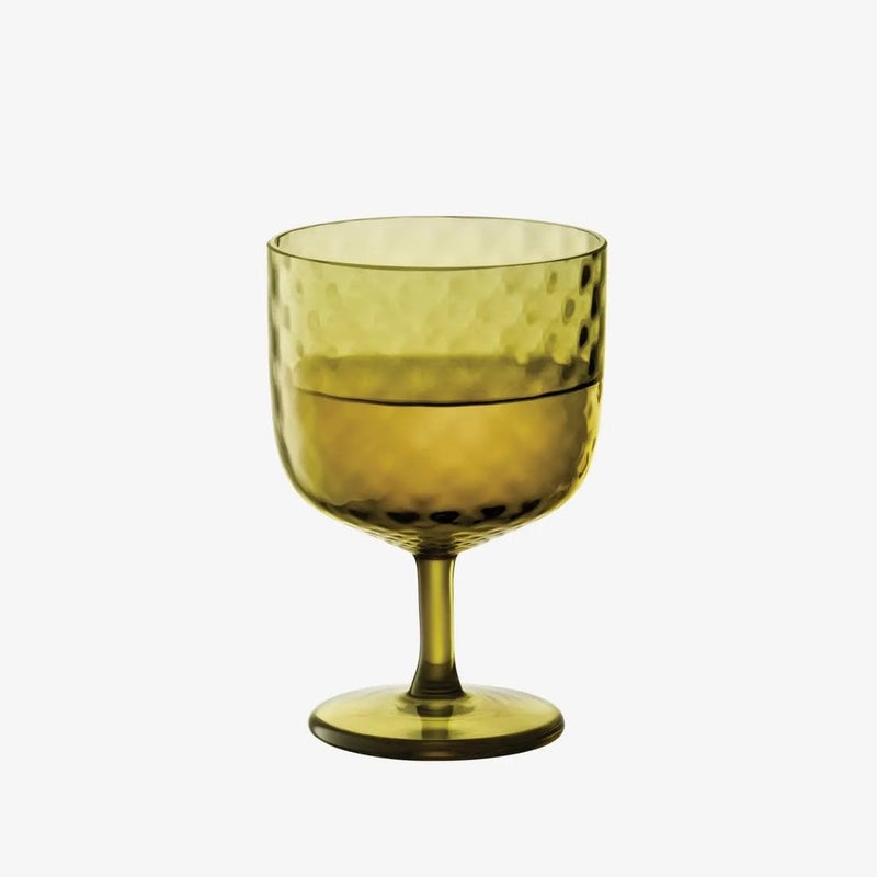 LSA Dapple Tumbler Glasses Set of 2 (325ml) Sun Amber color Textured, Made in Poland - Image 3