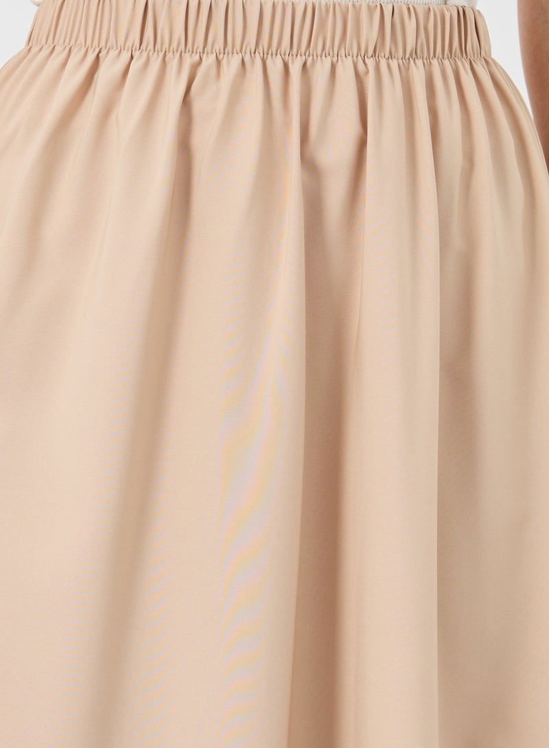 Take Two Take Two Solid A-Line Midi Skirts  - Image 4