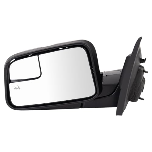 TRQ Driver & Passenger Side Mirror Set with Heat without Housing Turn Signal without Blind Spot Indicator Compatible with 2011 Ford Edge FO1320468 FO1321468 - Image 5
