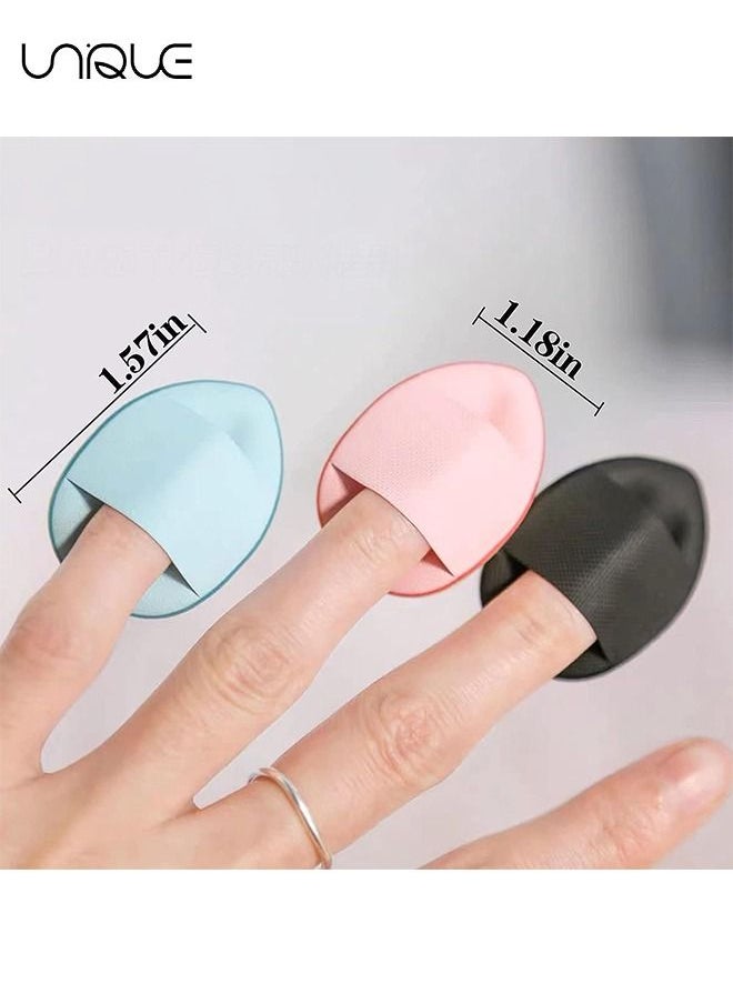 Unique 12 Pcs Fingertip Air Cushions, BB Cushion Finger Makeup Sponges, Mini Soft Cosmetic Finger Puff, Perfect for Foundation, BB Cushion, Cream, Concealer  - Image 2