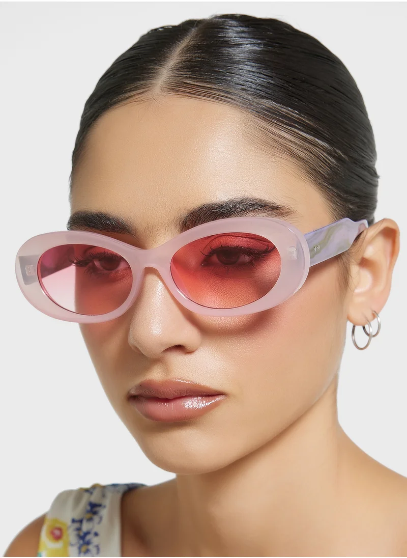 Ginger Oval Len Sunglasses