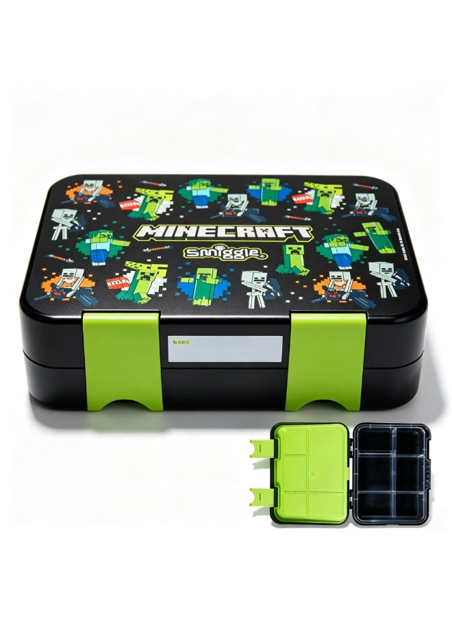 Smiggle Kids Game Themed Multi Compartment Lunch Box Imported Tritan Inner Tray BPA Free Leakproof School Food Storage Container - Image 1