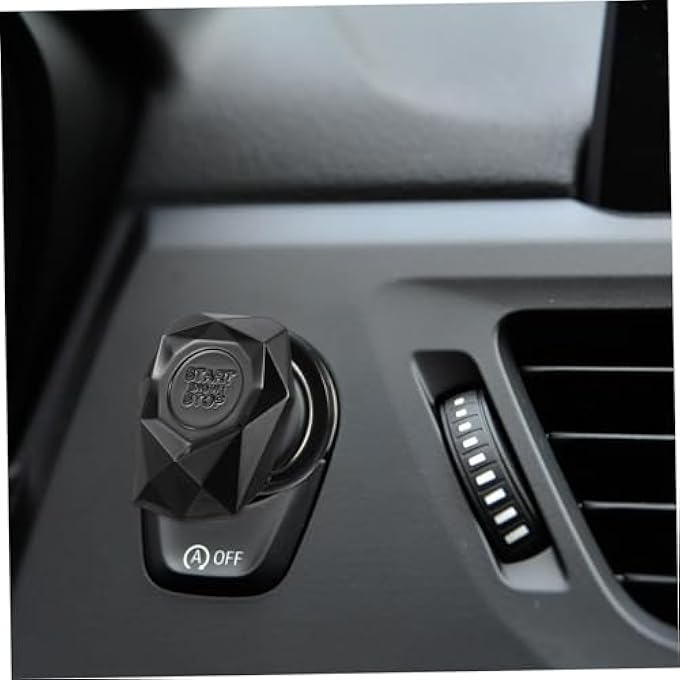 KASTWAVE Universal Car Engine Start Button Cover Stylish Ignition Key Bling Ring Sticker Decorative Accessories For Your Vehicle - Image 4