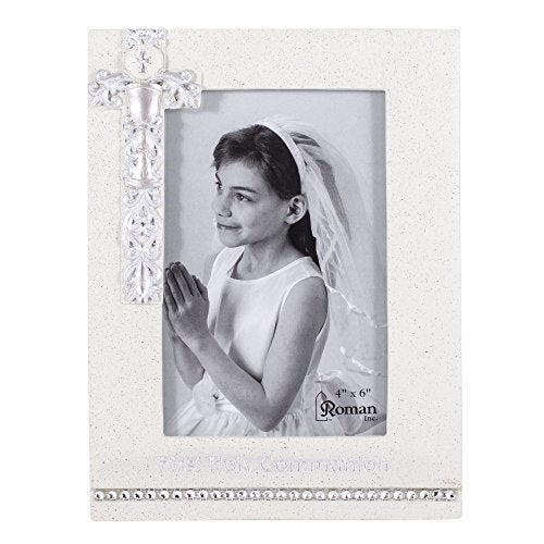 Roman Giftware Inc., Sacraments, First Communion, 8" H Communion Frame 4x6 Silver,Religious, Inspirational, Durable (6x1x7) - Image 1