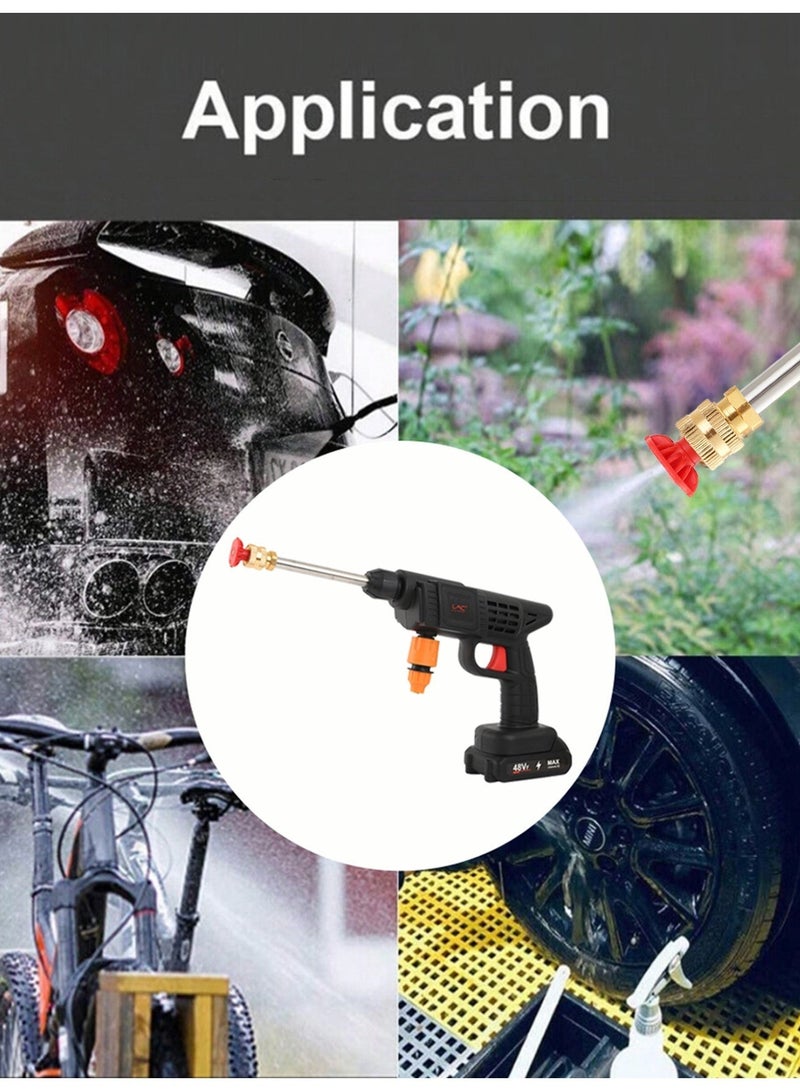 LAC LAICHY 48V Cordless Pressure Washer Gun Dual Battery Power Portable Pressure Washer Multi-Functional Nozzle - Image 4