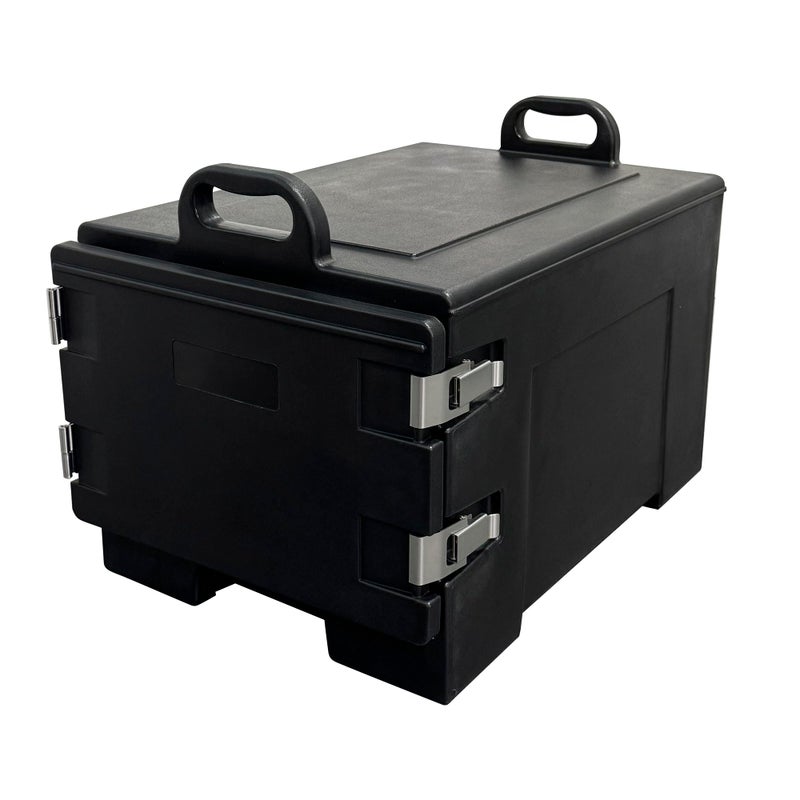Pearington 40qt Food Carrier, 304 Stainless Steel Latch, Portable Food Warmer, Black - Image 1