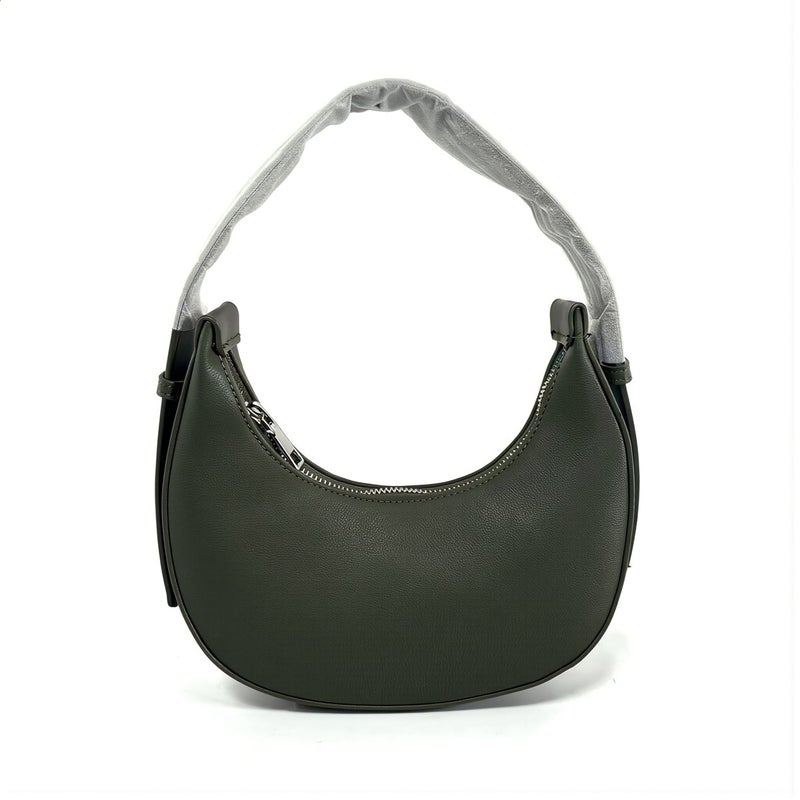 Women Hobo Crescent Leather Handbag Purse Smooth Large Capacity Casual Daily Top Handle Bag - Image 1