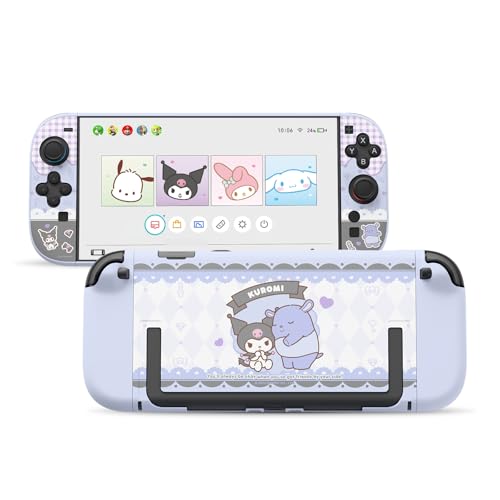 Kuitmor Dockable PC Protective Case Compatible with Switch 2 Model 2025, All-Round Protection Hard Protective Shell for Switch 2 2025 Accessories (Light Purple Kuromi) - Image 1