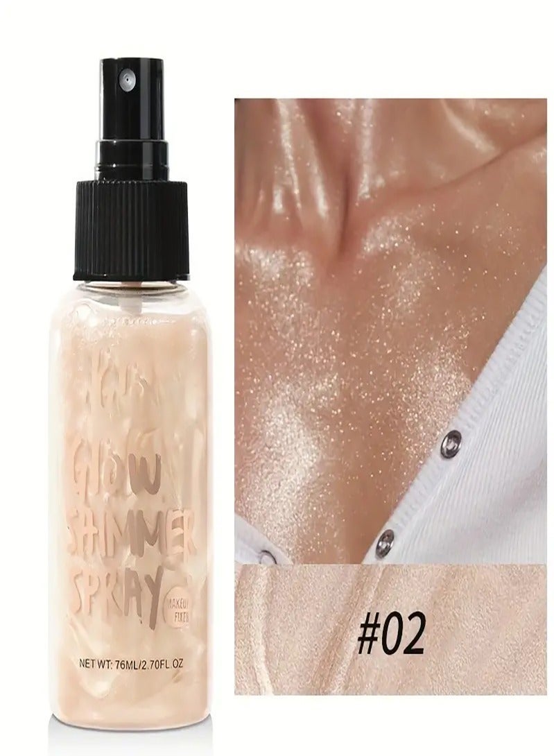 Farah22 Illumination and shine of the body light pink color spray - Image 1