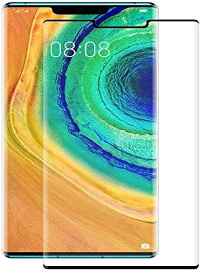 Generic - 5D Curved Glass Screen Protector For Huawei Mate 30 Pro - Black_one year warranty - Image 1