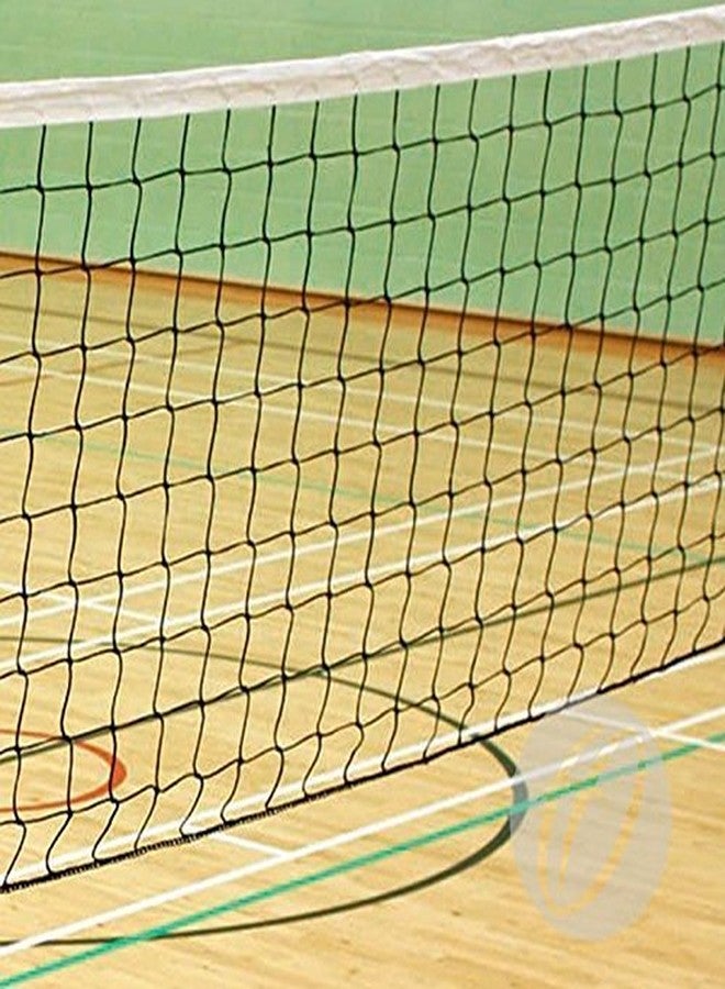 شبكة كرة طائرة SNC SPORTS قياسية الحجم للتدريب الرياضي والممارسة والمرح - شبكة كرة طائرة سوداء متينة وعالية التحمل للاستخدام الخارجي والداخلي - Image 3