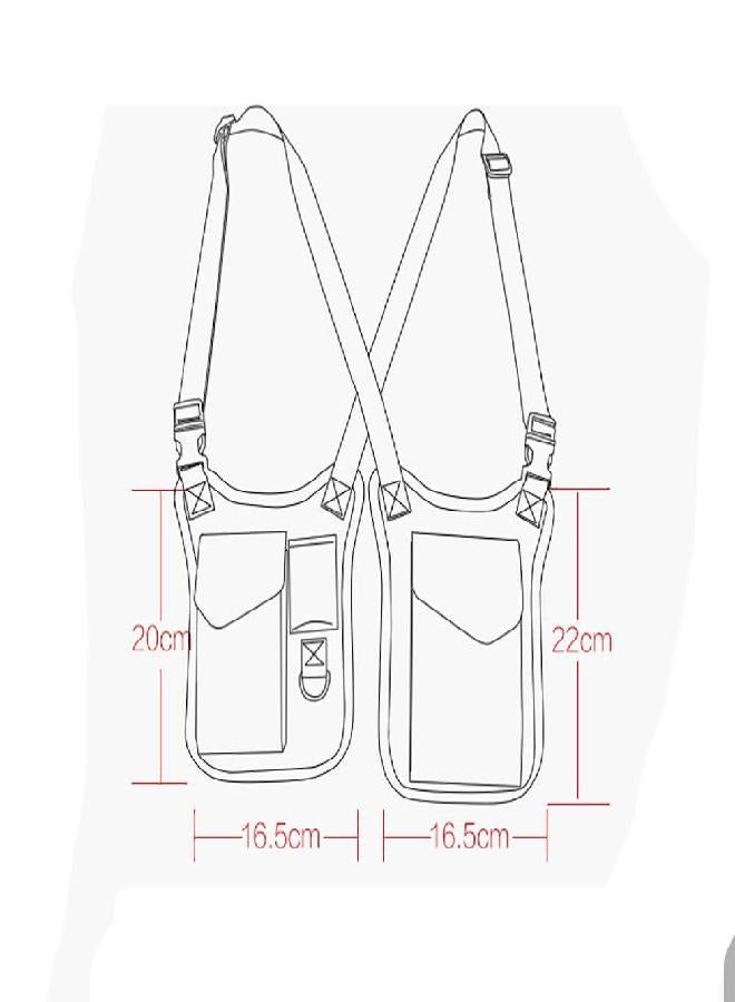 Hersent Anti-Thief Hidden Underarm Shoulder Bag, Concealed Pack Pocket, Multi-Purpose Men/Women Safety Double Storage Shoulder Armpit Bag Holster Tactical Bag for Travel Outdoors - Image 5