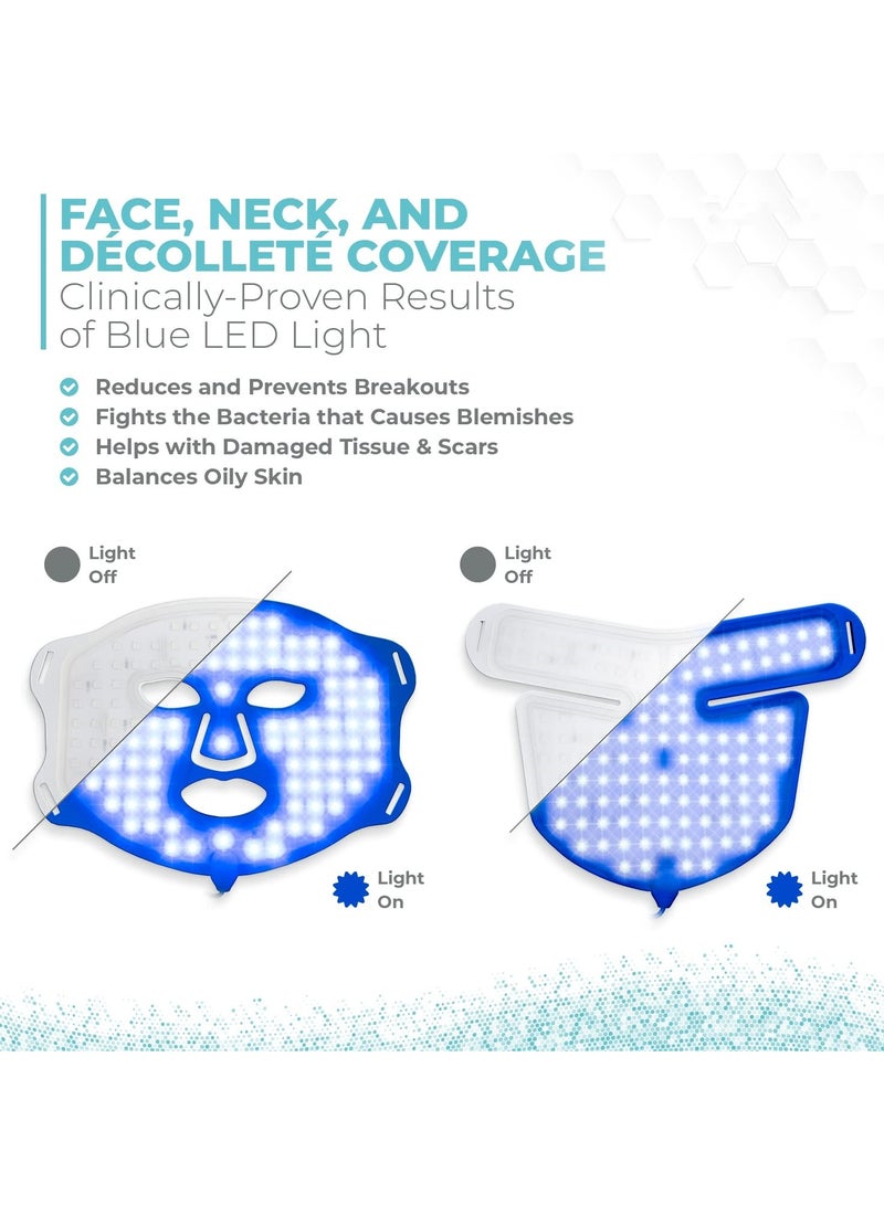 SYOSI LED Face Light Therapy Mask, Red Light Therapy for Face, 7 Colors Facial Light Therapy, Professional Face Red Light Beauty Device for Rejuvenation/Anti-aging/Wrinkles/Spots - Image 3