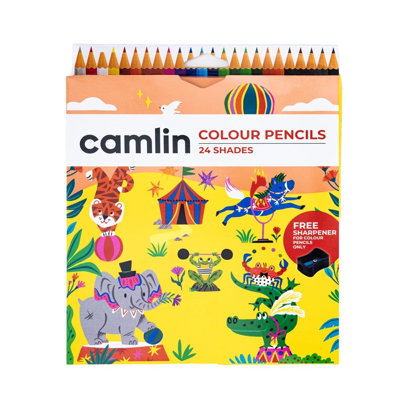 Camlin Kokuyo 4192567 24-Shade Full Size Colour Pencil Set (Assorted) - Image 2