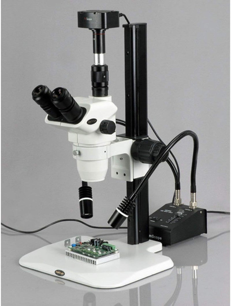 AmScope LED6W Powerful 6 Watt LED Dual Gooseneck Lights Illuminator Black 1 Count Pack of 1 - Image 4