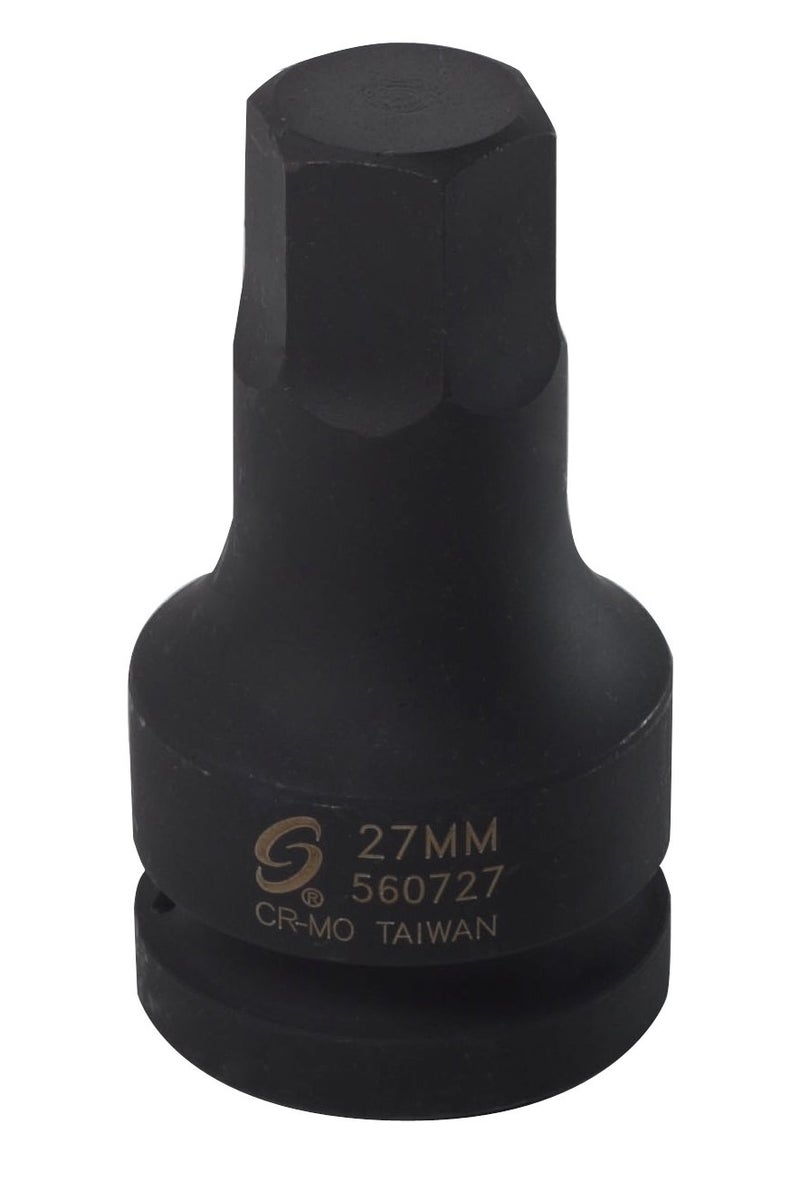 أدوات سونيكس 560727 مقبس سائق سداسي 27 مم بقطر 1 إنش