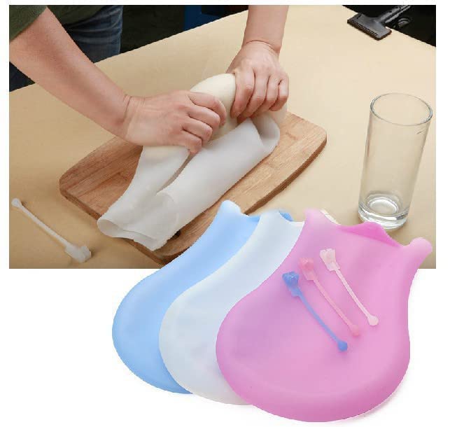 ENNCOZY ENNCOZY Silicon Atta Kneading Dough Maker Bag Silicone Preservation Magic Kneading Bag for Mixer for Bread Pastry Pizza Tortilla FlourMixing Bag Best NonToxic Multifunctional Cooking Tool  - Image 2