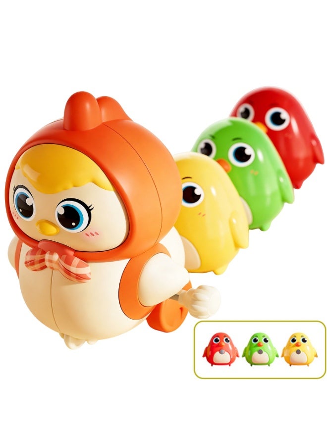 Dowmoo Cute Magnetic Wind-Up Chicken Toy Set | Interactive Mother Hen u0026 Chicks with Swinging, Spinning u0026 Magnetic Adhesion – Educational Toddler Toy for Kids, Perfect Birthday Gift - Image 1
