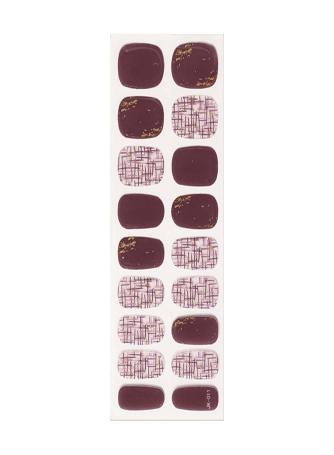 Gel Nail Stickers Self-Adhesive Nail Art Stickers Nail Decals DIY Nail Decoration Nail Tip Sticker for Women Girls - Image 1